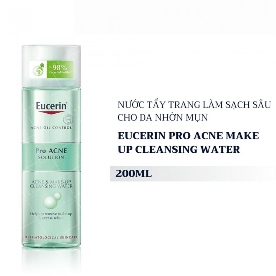 Nước tẩy Trang Eucerin ProAcne Make Up 200mL Cho Da Mụn 1